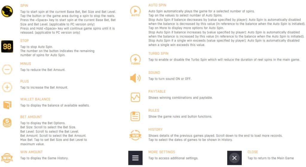 MENU CONTROLS Galaxy Miner